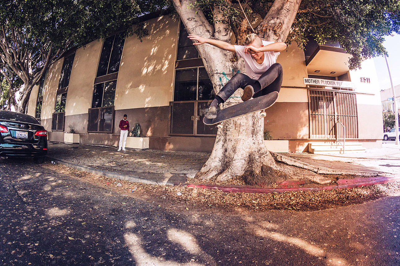 Lacey Baker, filming for her My World part. Photo: Bregante