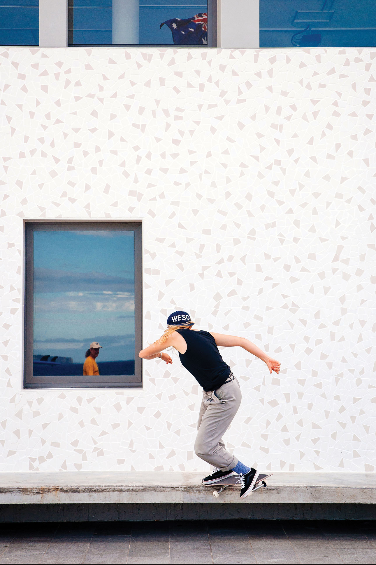 Sarah Meurle, BS 180 nosegrind, Bondi. Photo: Lisa Kindberg