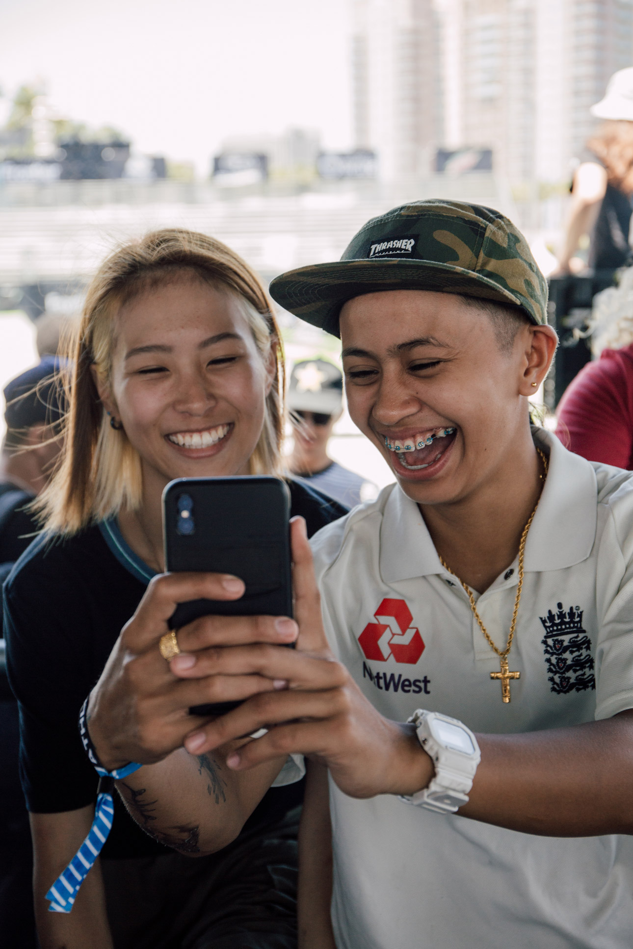 Aori and Margielyn at Dew Tour