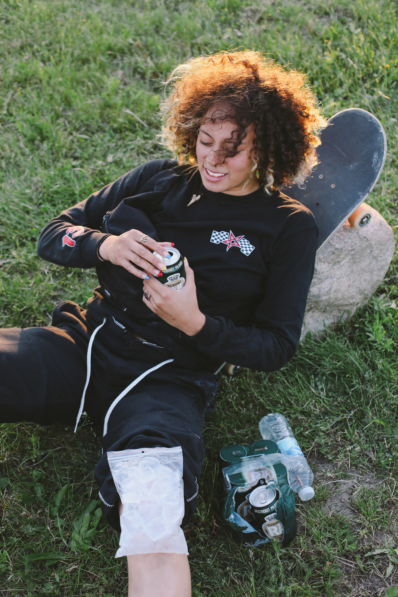 After a few slams Dayana definitely earned that Tuborg