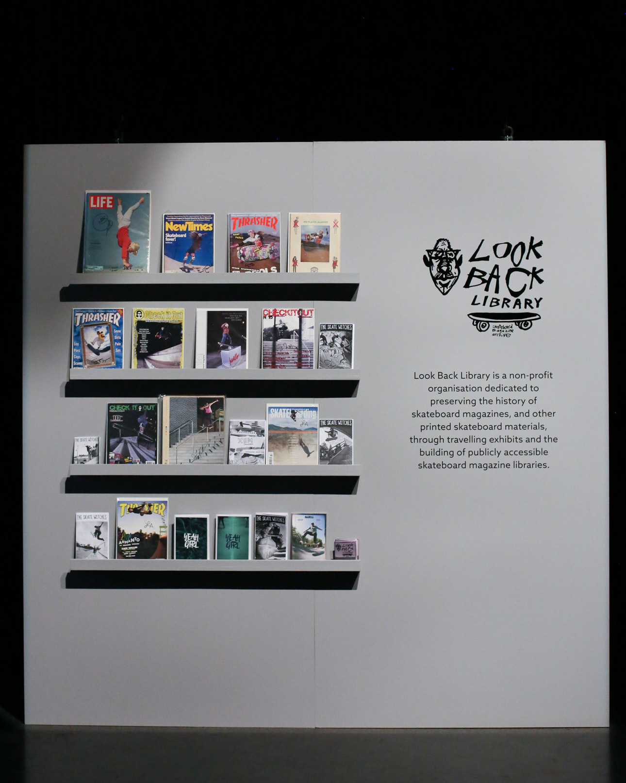 Look Back Library at Yeah Girl: Homecoming exhibition