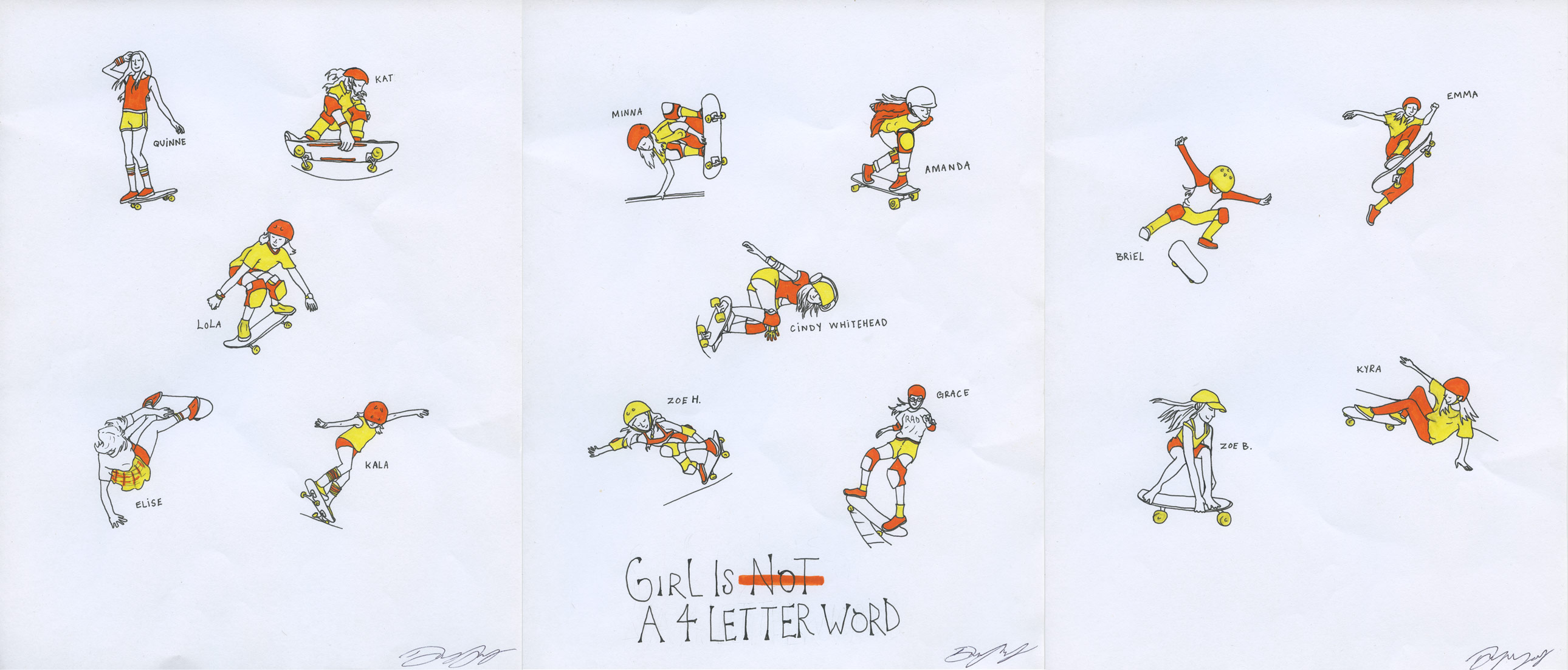 Artwork by Dayana Young for Girl Is Not a 4 Letter Word.