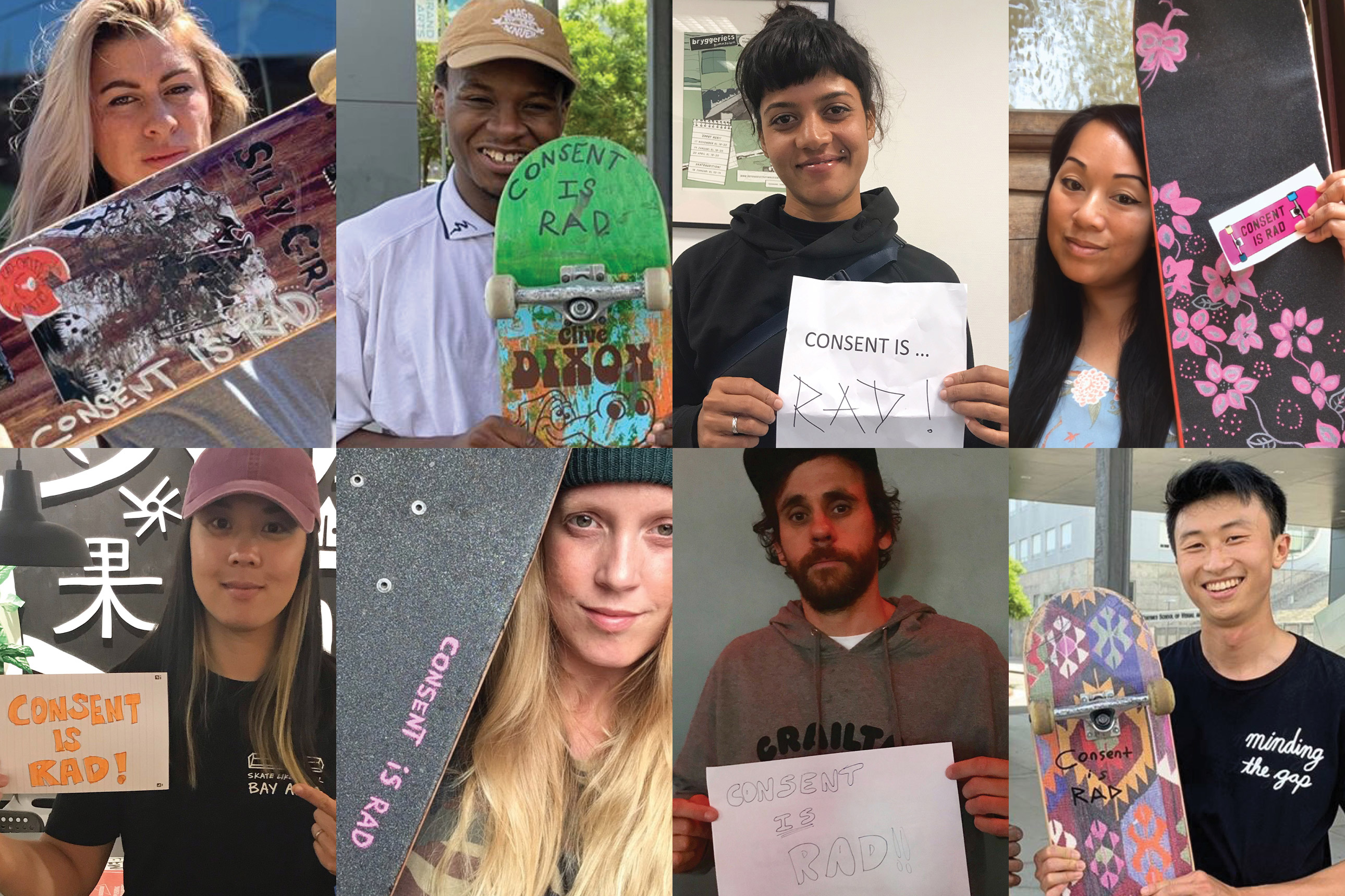 Consent Is Rad are educating skateboarders about consent