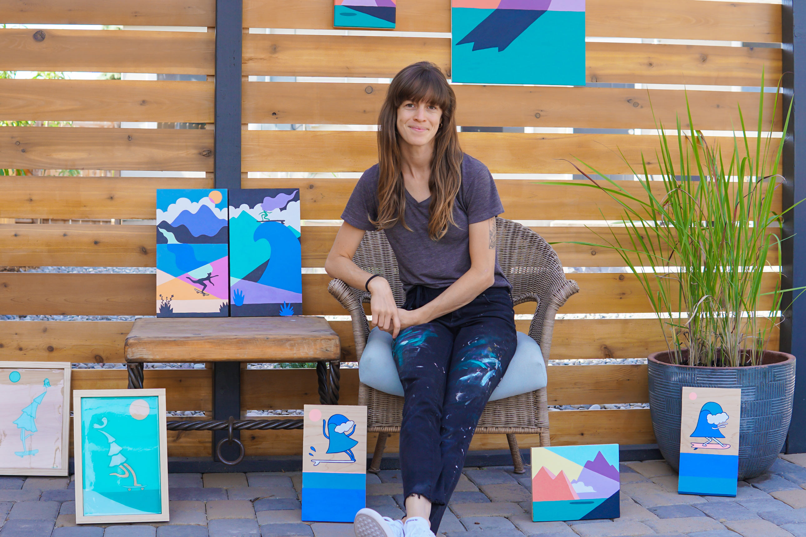 Skateboarder and artist Hannah Eddy