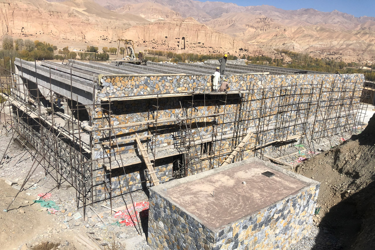 Construction underway in Bayman, Afghanistan, for Skateistan's 5th skate school.