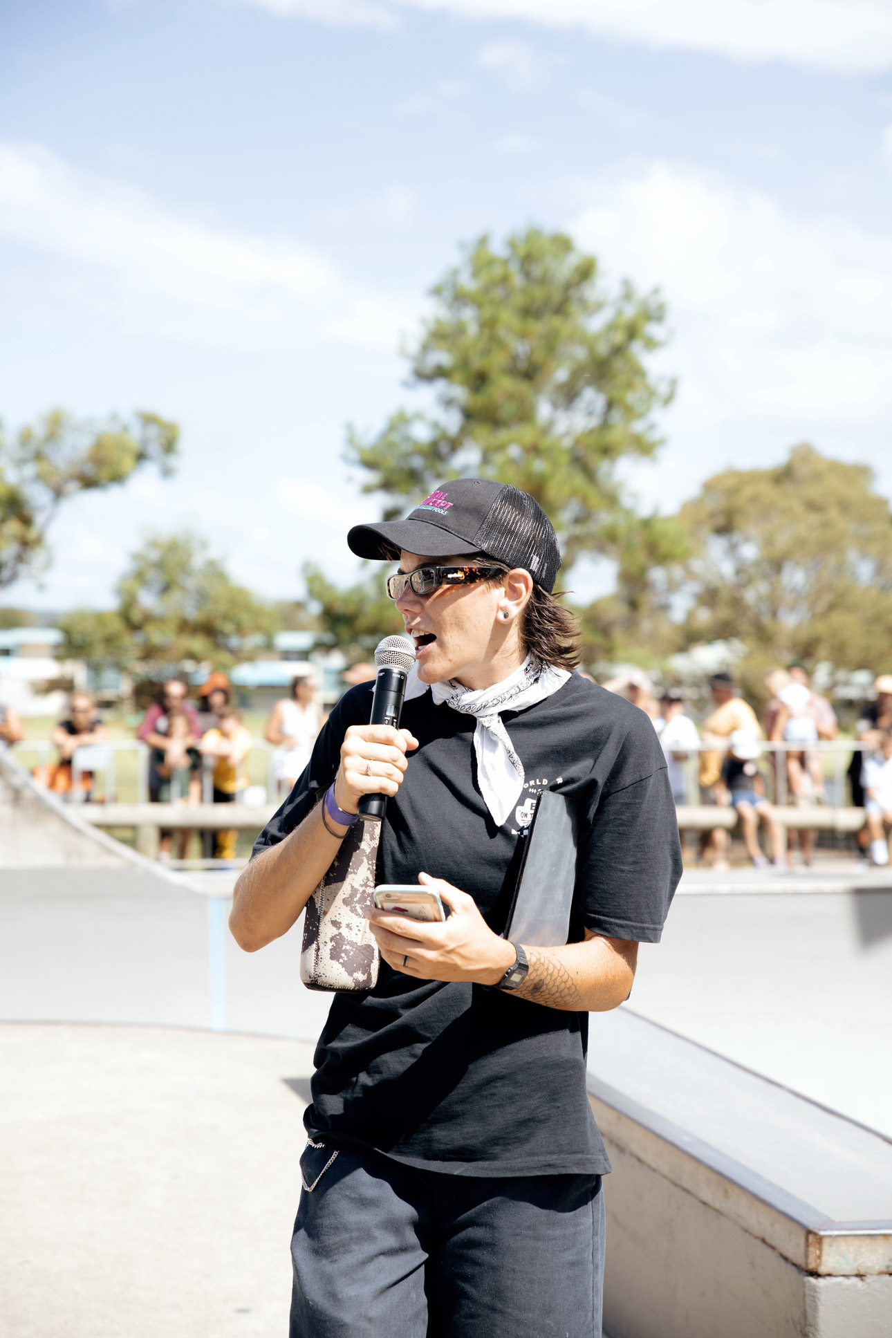 MC Tora Waldren at BOWLZILLA Gold Coast 2021. Photo: Kiowa Sioux