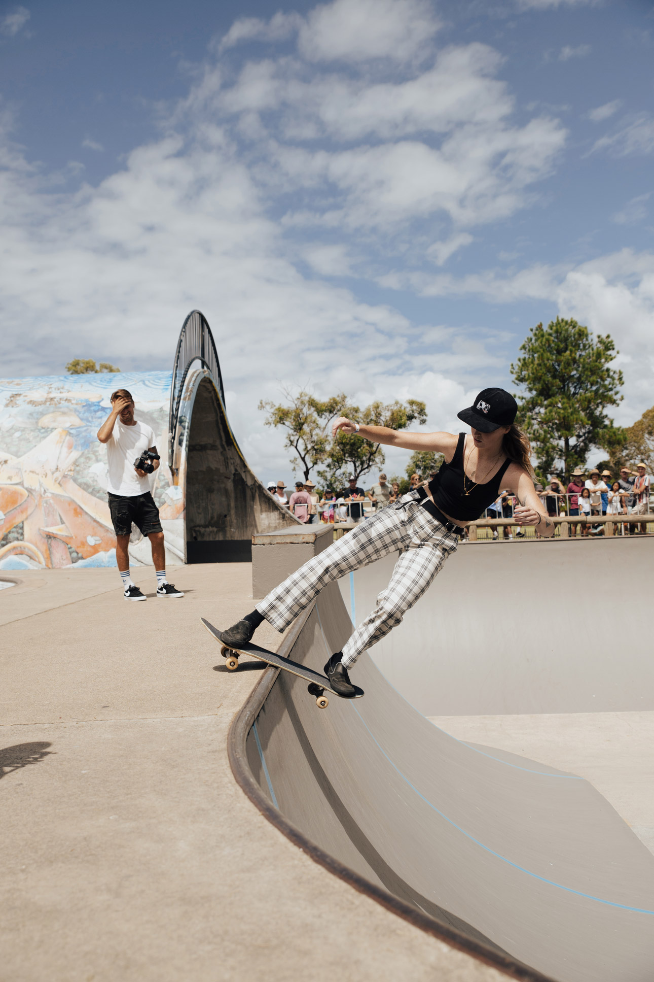 Aimee Massie rocking in the shallow. Photo: Kiowa Sioux