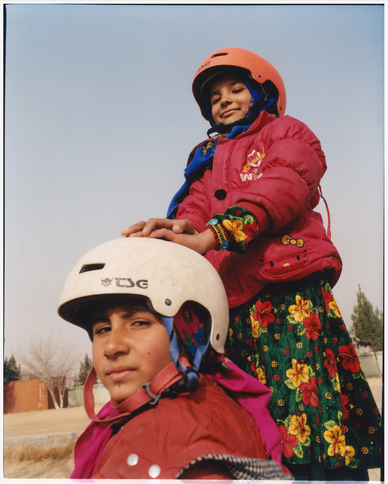 Girls at Skateistan Mazar-e-Sharif by Juliette Cassidy