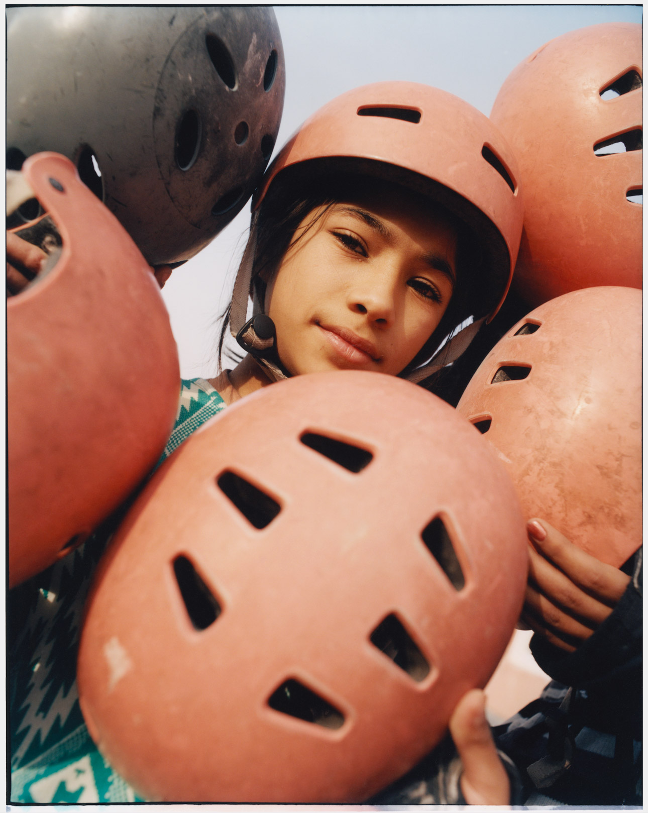 Girls at Skateistan Mazar-e-Sharif by Juliette Cassidy
