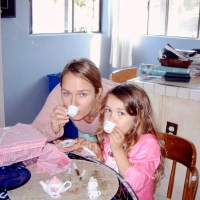 Lotus Burnquist with her mom, Jen O'Brien.