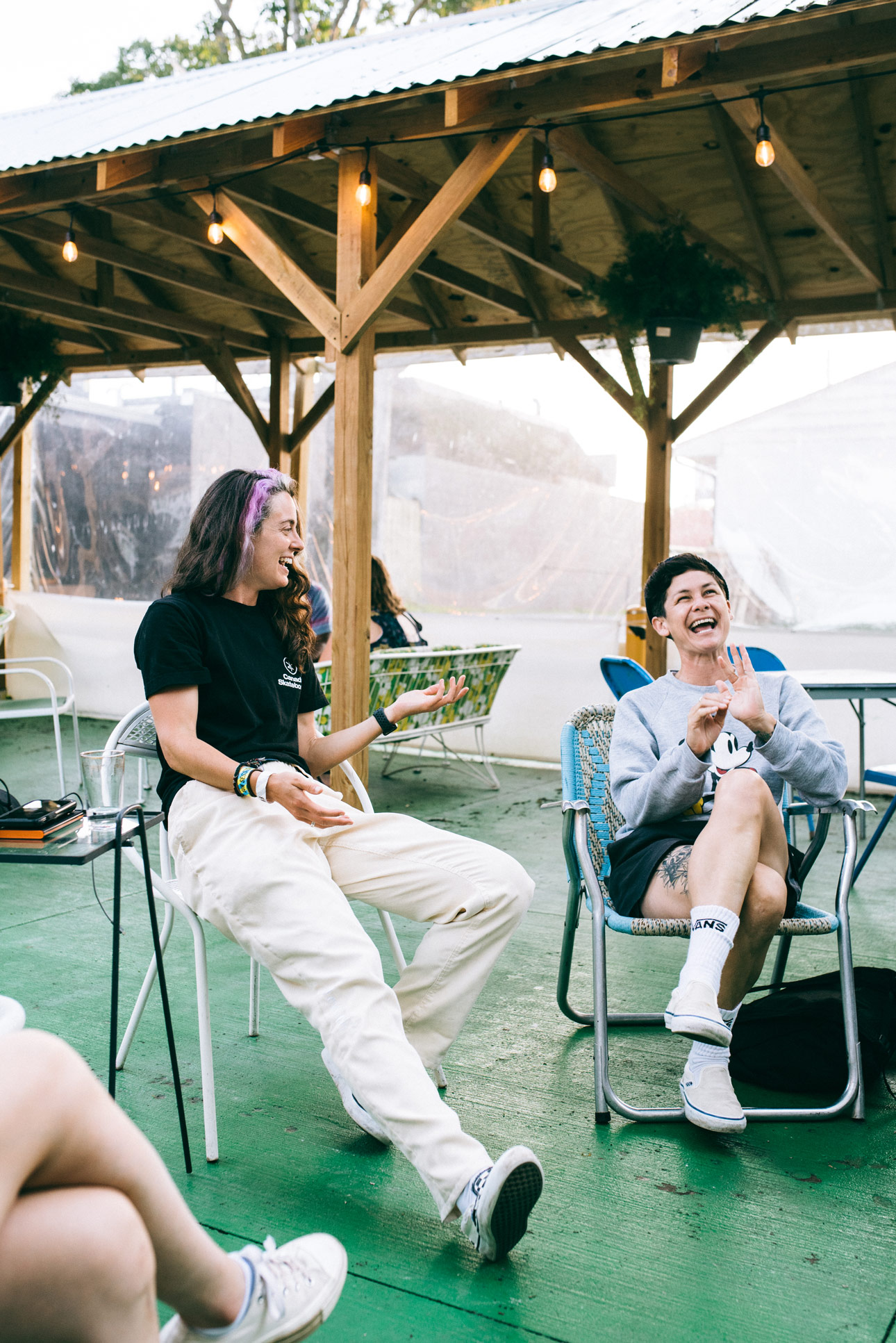 Vanessa Torres and Annie Guglia at Dew Tour 2021 in Des Moines, shot by Liz Brown