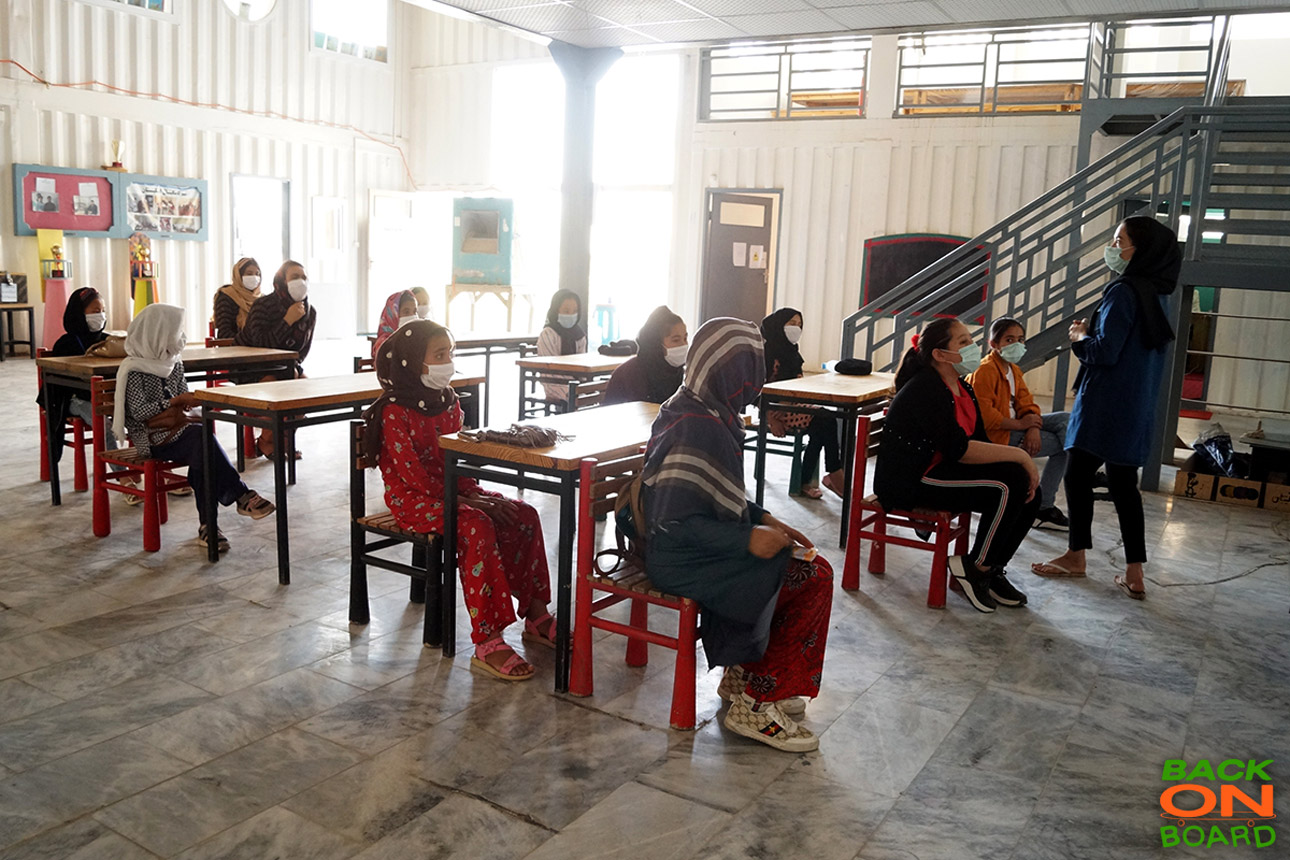 Meet the Afghan skater girl who's back on board