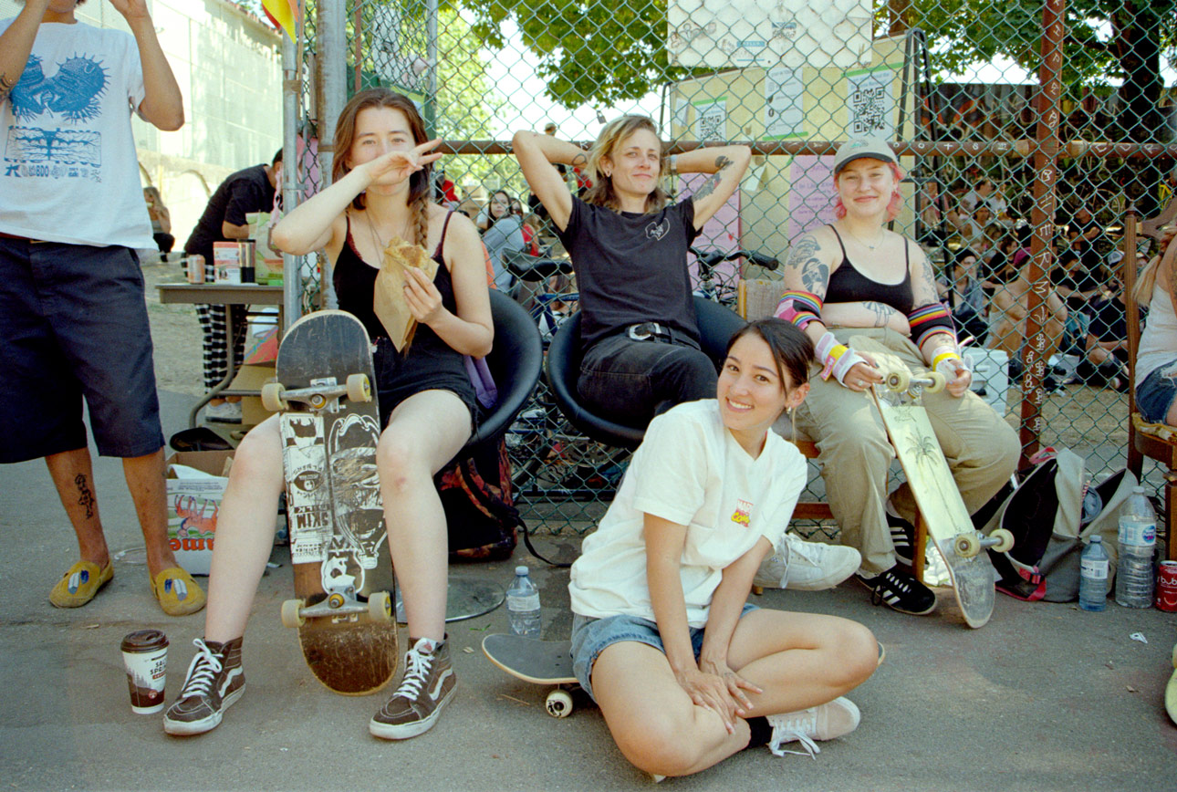 DIY action at Britannia Courts for the 6th annual Stop, Drop and Roll. Photo: Jess Sung