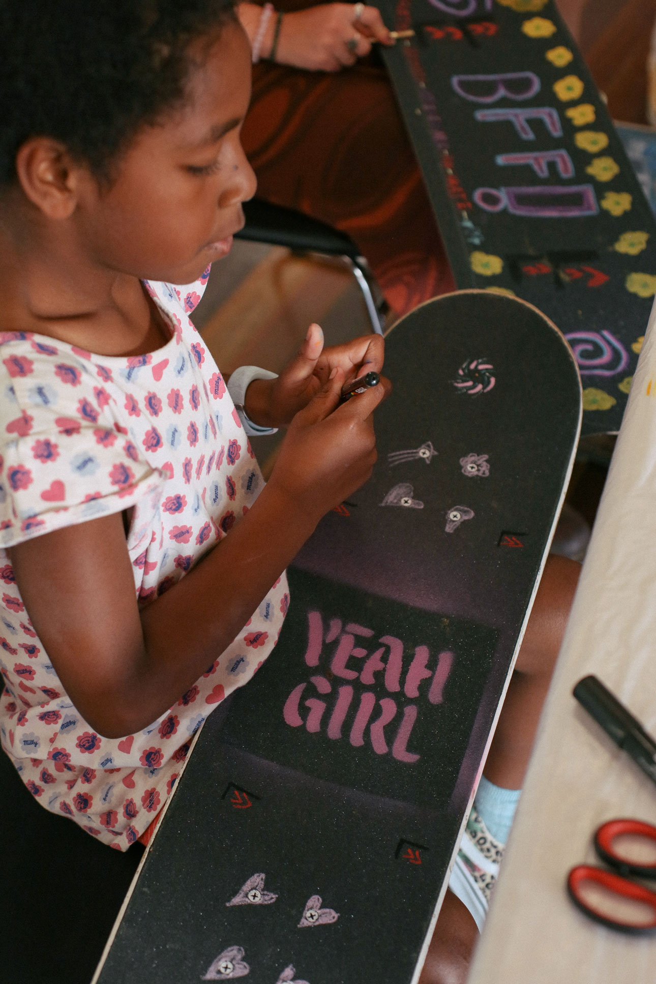 Yeah Girl Grip Tape Art Workshop