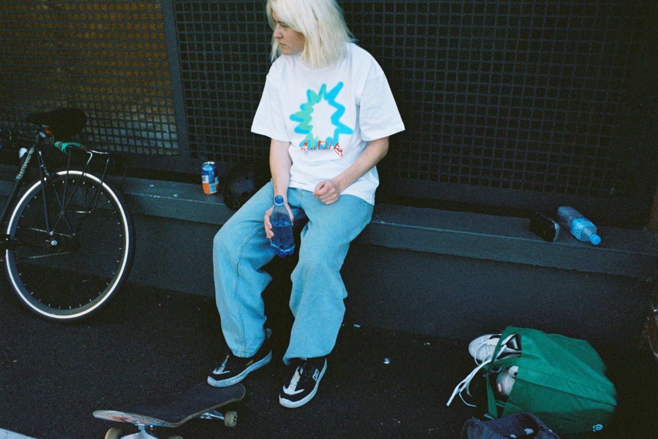 Tobi Stanley rocking the Pearls spray tee. Photo: Nao Oka